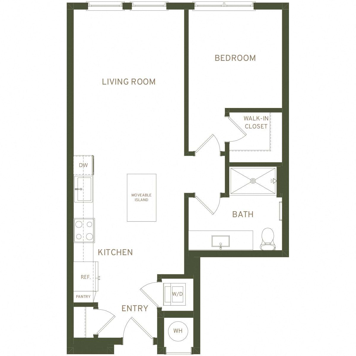 Floor plan layout diagram for A3
